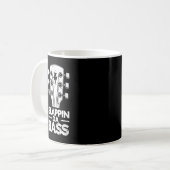 ベースを叩く コーヒーマグカップ (正面左)