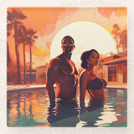 ベースカチオン#2 ガラスコースター