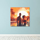 ベースカチオン#2 キャンバスプリント (インサイチュ (ウッドフロア))