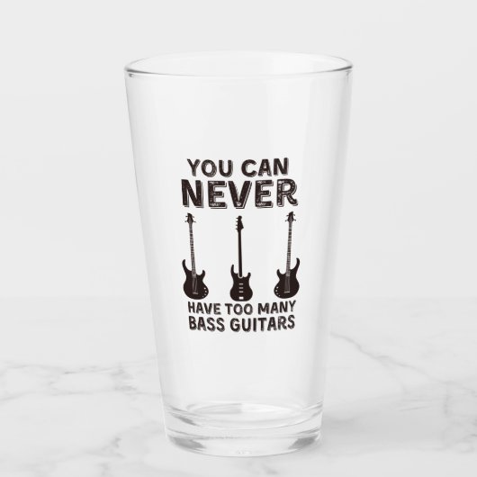 ベースギターが多過ぎることは決してあり得ない タンブラーグラス (正面)
