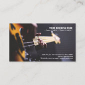 ベースギターのコードクローズアップ 名刺 (裏面)