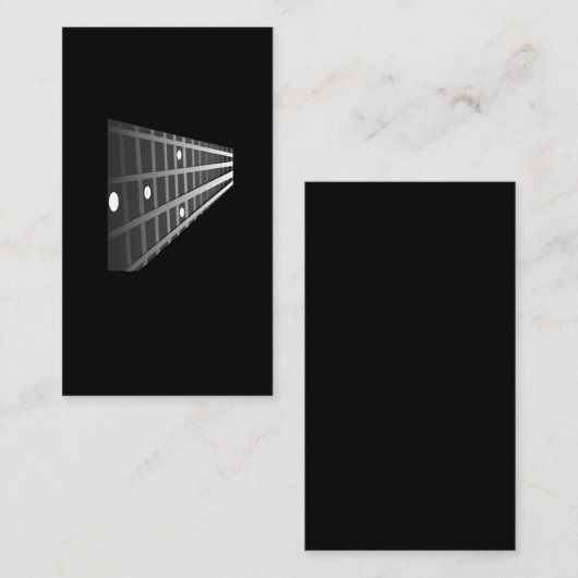 ベースギターの焦燥のミュージシャンプレーヤーの金属のロック・ミュージック 名刺 (正面/裏面)