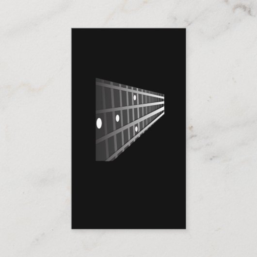 ベースギターの焦燥のミュージシャンプレーヤーの金属のロック・ミュージック 名刺 (正面)