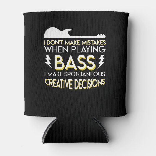 ベースギターの自発的なクリエイティブ決定 缶クーラー (正面)