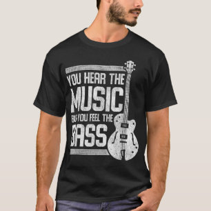 ベースギターの響きを感じる Tシャツ
