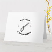 ベースギターは私の超能力 カード (黄色い花)