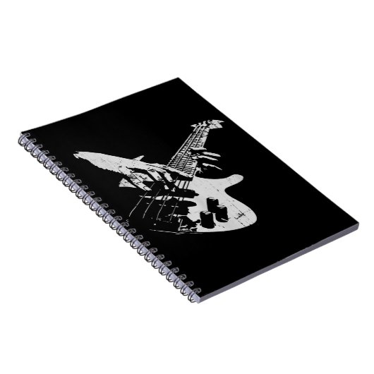 ベースギターギフトベース ノートブック (右側)