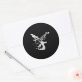 ベースギターギフトベース ラウンドシール (封筒)