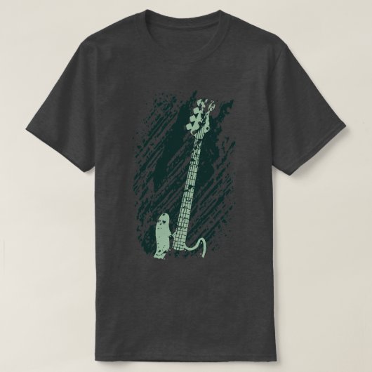 ベースギターグランジ Tシャツ (デザイン正面)