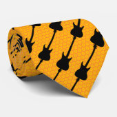 ベースギターストライプの音 ネクタイ (ロール)