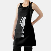 ベースギタープレーヤーのベーシスト エプロン (インサイチュ)