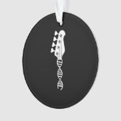 ベースギタープレーヤーのベーシスト オーナメント (正面)