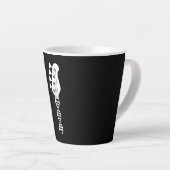 ベースギタープレーヤーのベーシスト カフェラテマグ (右アングル)