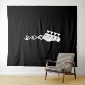 ベースギタープレーヤーのベーシスト タペストリー (インサイチュ(横))