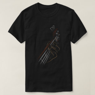 ベースギタープレーヤーミュージックギタリストミュージシャンロック Tシャツ