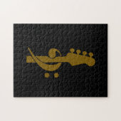 ベースギタープレーヤー音楽 ジグソーパズル (横)