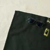 ベースギタープレーヤー ビーチタオル (インサイチュ)