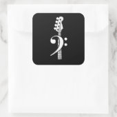 ベースギタープレーヤー – ベースギターミュージシャン スクエアシール (バッグ)