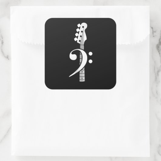 ベースギタープレーヤー – ベースギターミュージシャン スクエアシール (バッグ)