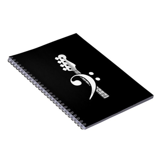 ベースギタープレーヤー – ベースギターミュージシャン ノートブック (右側)