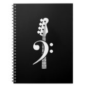 ベースギタープレーヤー – ベースギターミュージシャン ノートブック (正面)