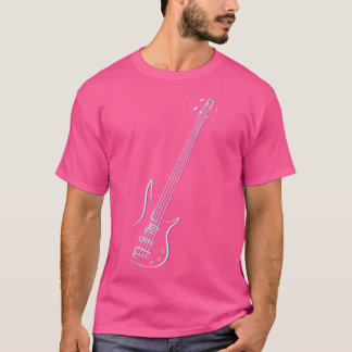 ベースギターミュージカル楽器ベースプレーヤー Tシャツ