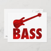 ベースギター ポストカード (正面/裏面)