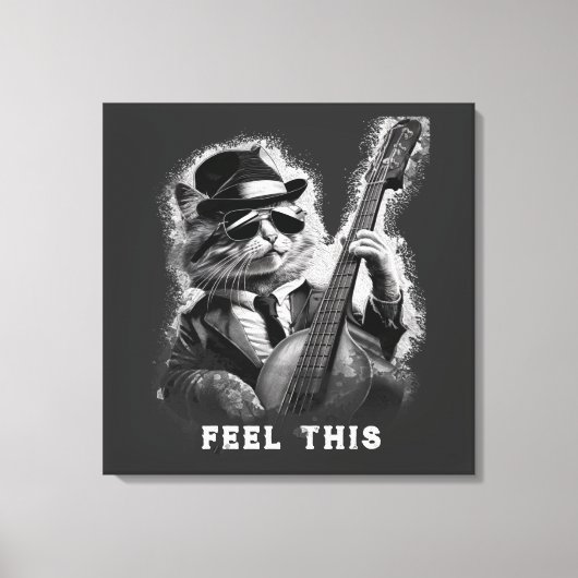 *~*ベースギターCAT AP91ストレッチキャンバス印刷 キャンバスプリント (正面)