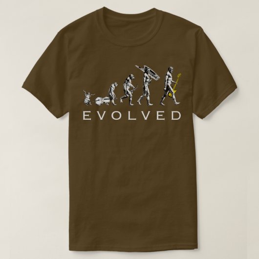 ベースギターEvolutionTShirt Tシャツ (デザイン正面)
