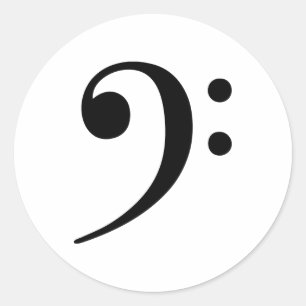 ベースクレフ、 音符記号の記号 ラウンドシール