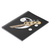 ベースクレフ、 音符記号ギターベースミュージシャン ノートブック (左側)