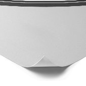 ベースクレフ、 音符記号サークルオブフィフス ポスター (角)