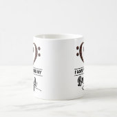 ベースクレフ、 音符記号ハート大好き遊マイバンジョー コーヒーマグカップ (中央)