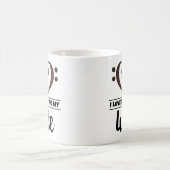 ベースクレフ、 音符記号ハート私は愛遊する私のリュート コーヒーマグカップ (中央)