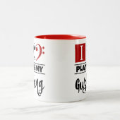 ベースクレフ、 音符記号ハート私は愛遊する私のGuzheng ツートーンマグカップ (中央)