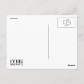 ベースクレフ、 音符記号ハート(黒) ポストカード (裏面)