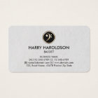 ベースクレフ、 音符記号ベーシストプレミアム名刺