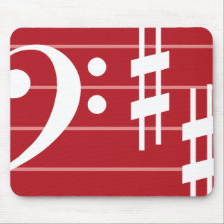 ベースクレフ、 音符記号マウスパッド マウスパッド