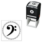 ベースクレフ、 音符記号ミュージックノートデザイン セルフインキングスタンプ (インサイチュ)