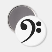 ベースクレフ、 音符記号 マグネット (正面/裏面)