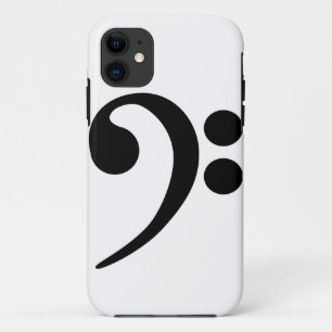 ベースクレフ、 音符記号 iPhone 11 ケース