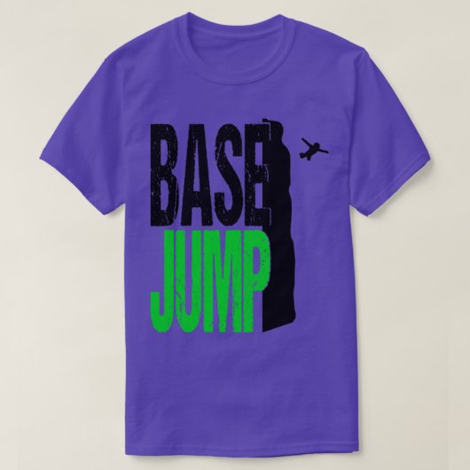 ベースジャンピングパラシュート極力ウイングスーツBase2 Tシャツ (デザイン正面)