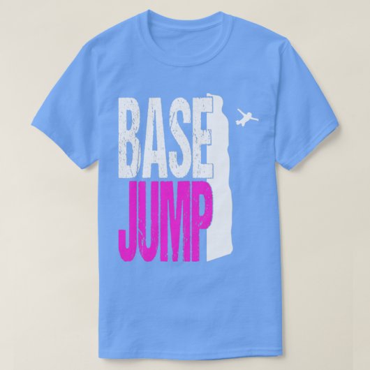 ベースジャンピングパラシュート極力ウイングスーツBase6 Tシャツ (デザイン正面)
