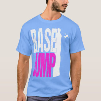 ベースジャンピングパラシュート極力ウイングスーツBase6 Tシャツ