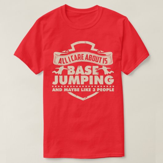 ベースジャンプWingsuetベースジャンパーB Tシャツ (デザイン正面)