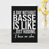 ベーススおもしろいポーツギフトアイディア カード (黄色い花)