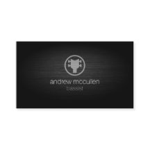 ベースストベースのヘッドストックアイコンBrushedMetalミュージシャン