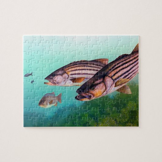 ベースストライプの ジグソーパズル (横)