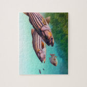 ベースストライプの ジグソーパズル (縦)