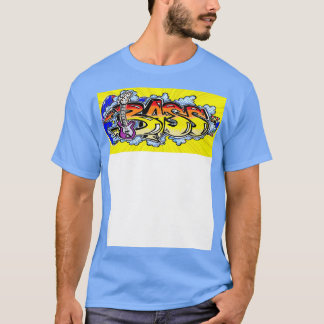 ベーススプラッシュベースのギターロックアート1 Tシャツ